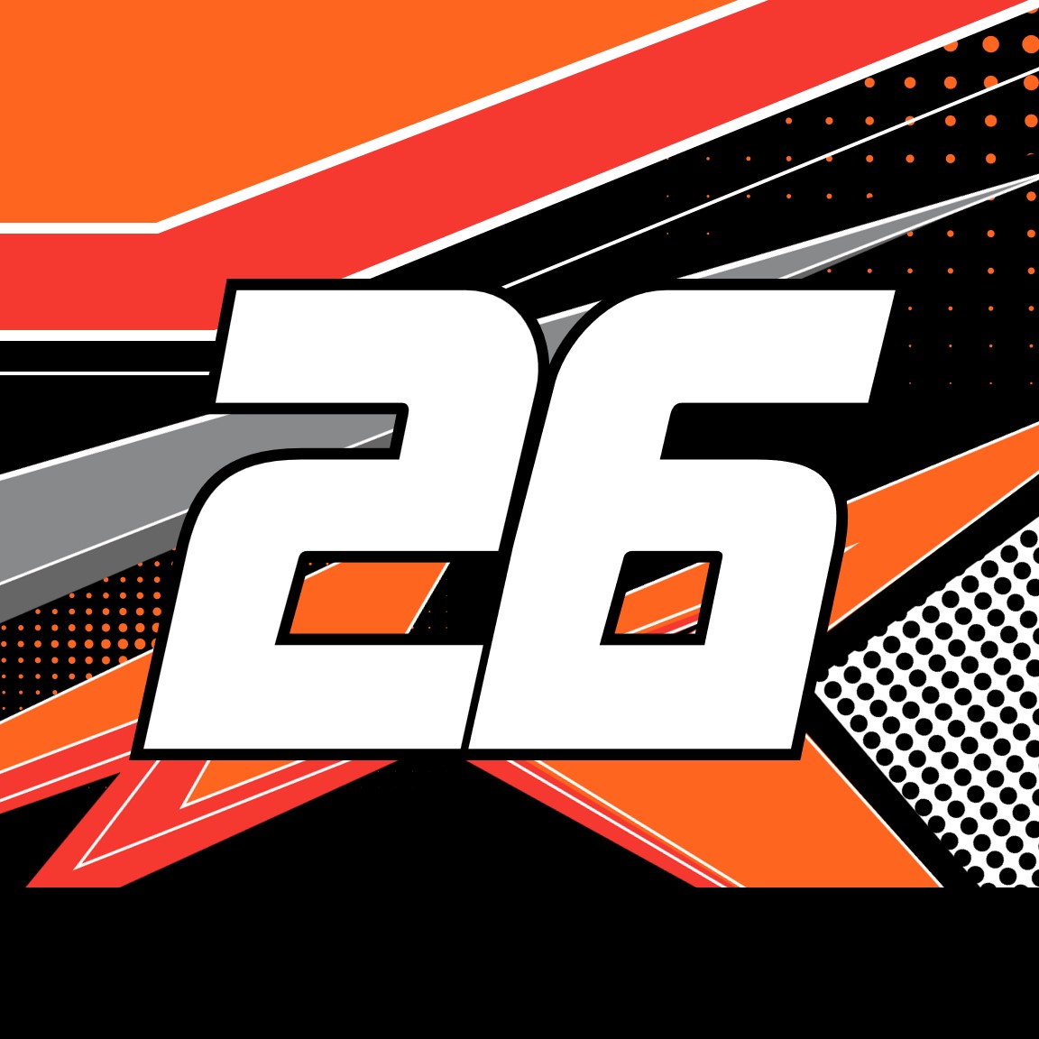 2022 DANIIL KVYAT CUP NUMBER CARDS