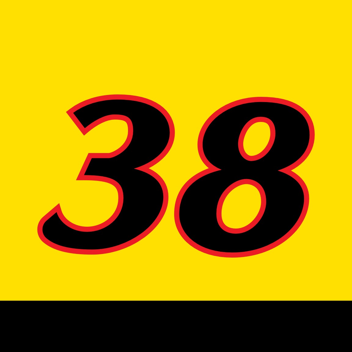 ナンバー38 2023 ZANE SMITH TRUCK NUMBER CARDS