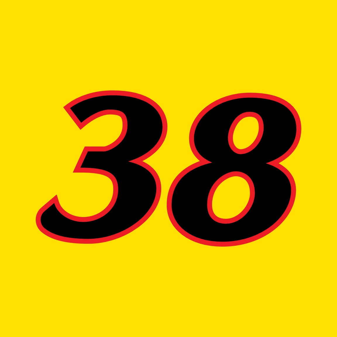 ナンバー38 2023 ZANE SMITH TRUCK NUMBER CARDS