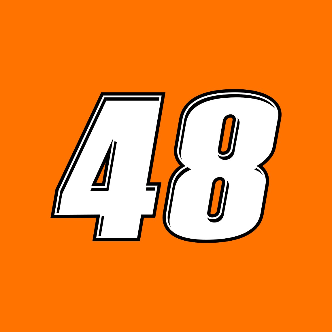 2024 PARKER KLIGERMAN XFINITY NUMBER CARDS