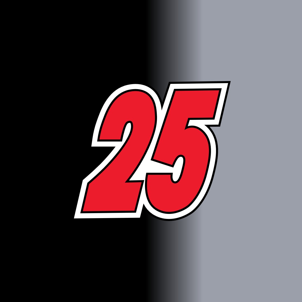 2025 HARRISON BURTON XFINITY NUMBER CARDS
