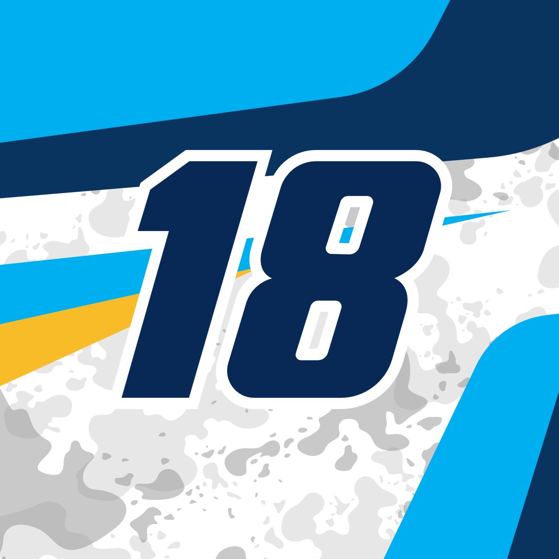 2025 WILLIAM SAWALICH XFINITY NUMBER CARDS