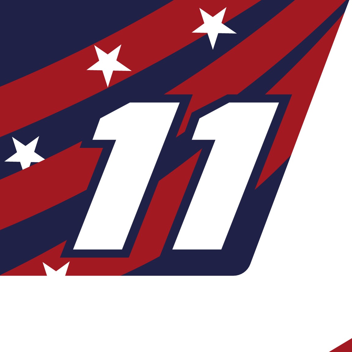 2025 DENNY HAMLIN CUP NUMBER CARDS