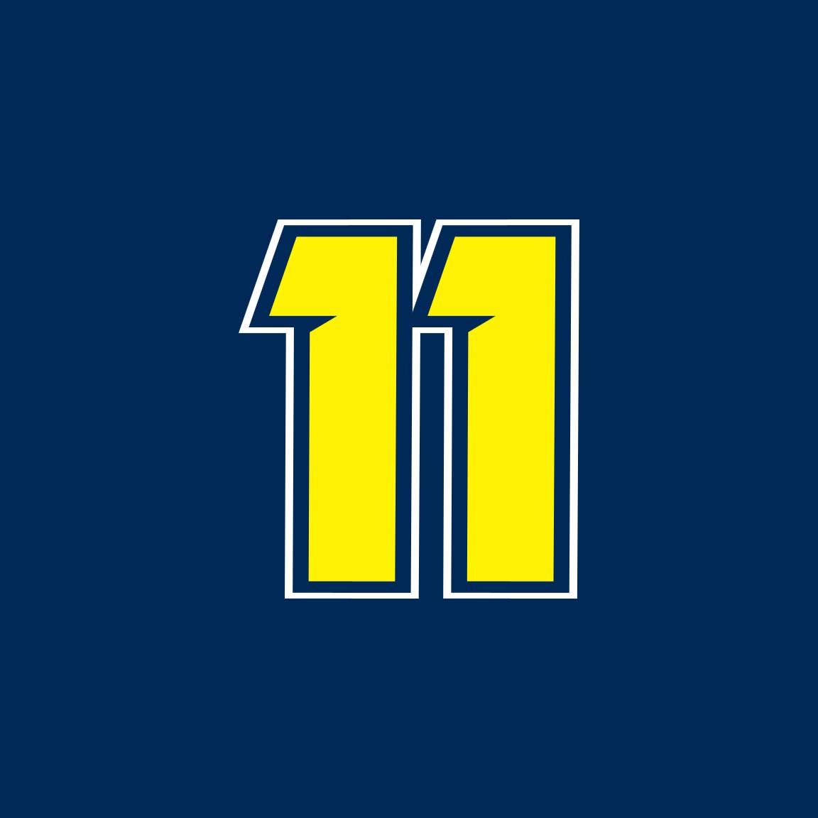 2025 CARSON HOCEVAR XFINITY NUMBER CARDS